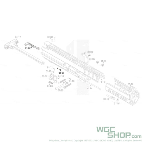 APFG Original Parts - MPX GBB Hammer Connecting Level ( 01-02 / 01-07 x 2 ) - WGC Shop