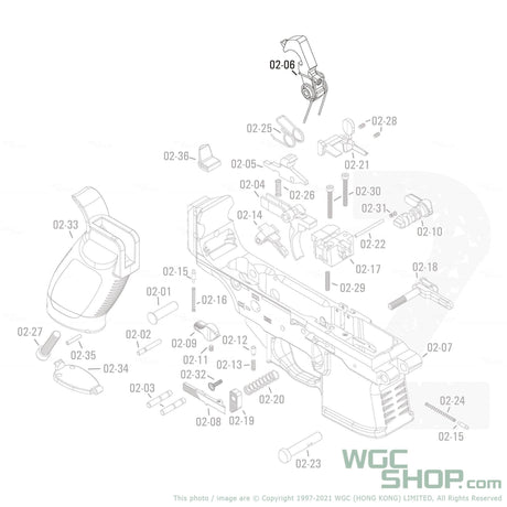 APFG Original Parts - MPX GBB Hammer Unit ( 02-06 ) - WGC Shop