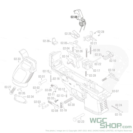 APFG Original Parts - MPX GBB Hammer Unit ( 02-06 ) - WGC Shop