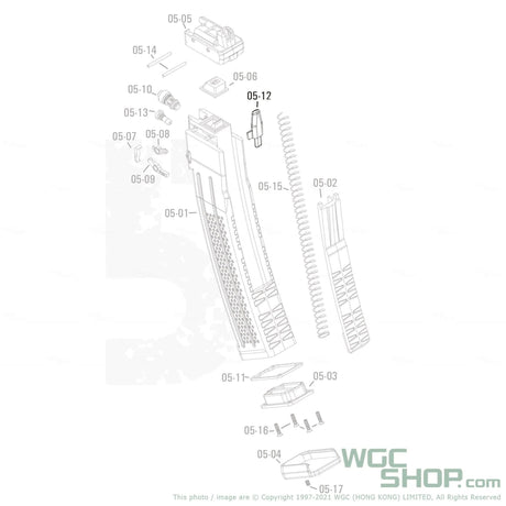 APFG Original Parts - MPX GBB Magazine Follower ( 05-12 ) - WGC Shop