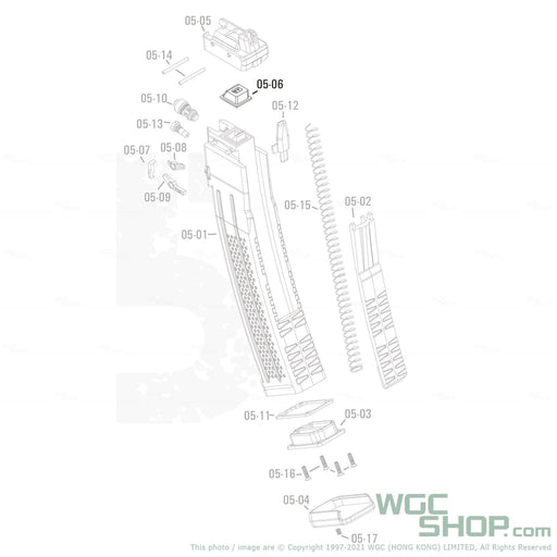 APFG Original Parts - MPX GBB Magazine Gas Router ( 05-06 ) - WGC Shop