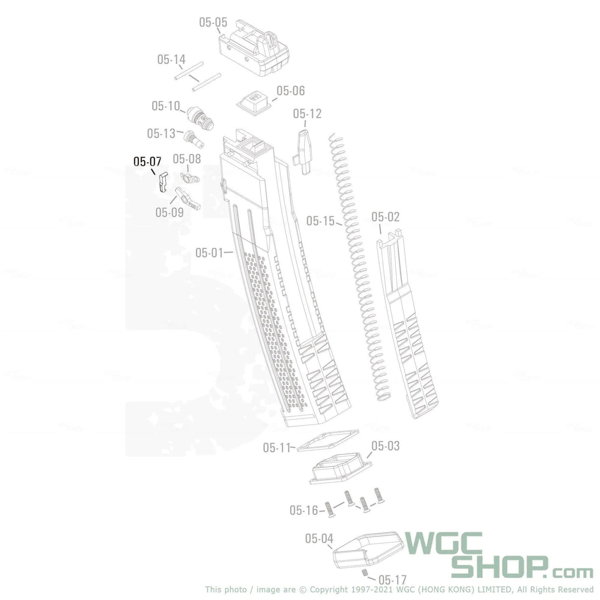 APFG Original Parts - MPX GBB Magazine Rocker Arm Detent ( 05-07 )-WGC Shop