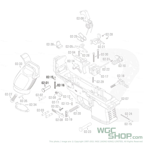 APFG Original Parts - MPX GBB Rear Takedown Pin ( 02-01 / 02-15 / 02-16 ) - WGC Shop