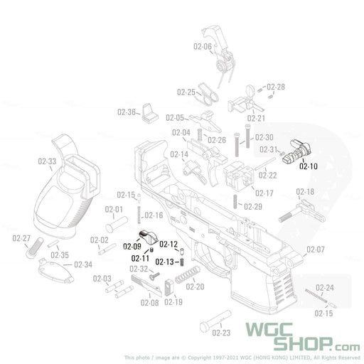 APFG Original Parts - MPX GBB Safety Selector Set ( 02-09 / 02-10 / 02-11 / 02-12 / 02-13 ) - WGC Shop