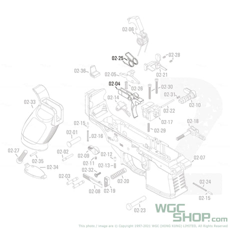 APFG Original Parts - MPX GBB Trigger Set ( 02-04 / 02-25 ) - WGC Shop