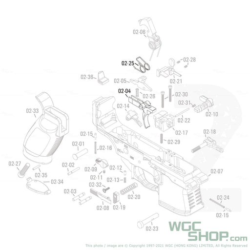 APFG Original Parts - MPX GBB Trigger Set ( 02-04 / 02-25 ) - WGC Shop