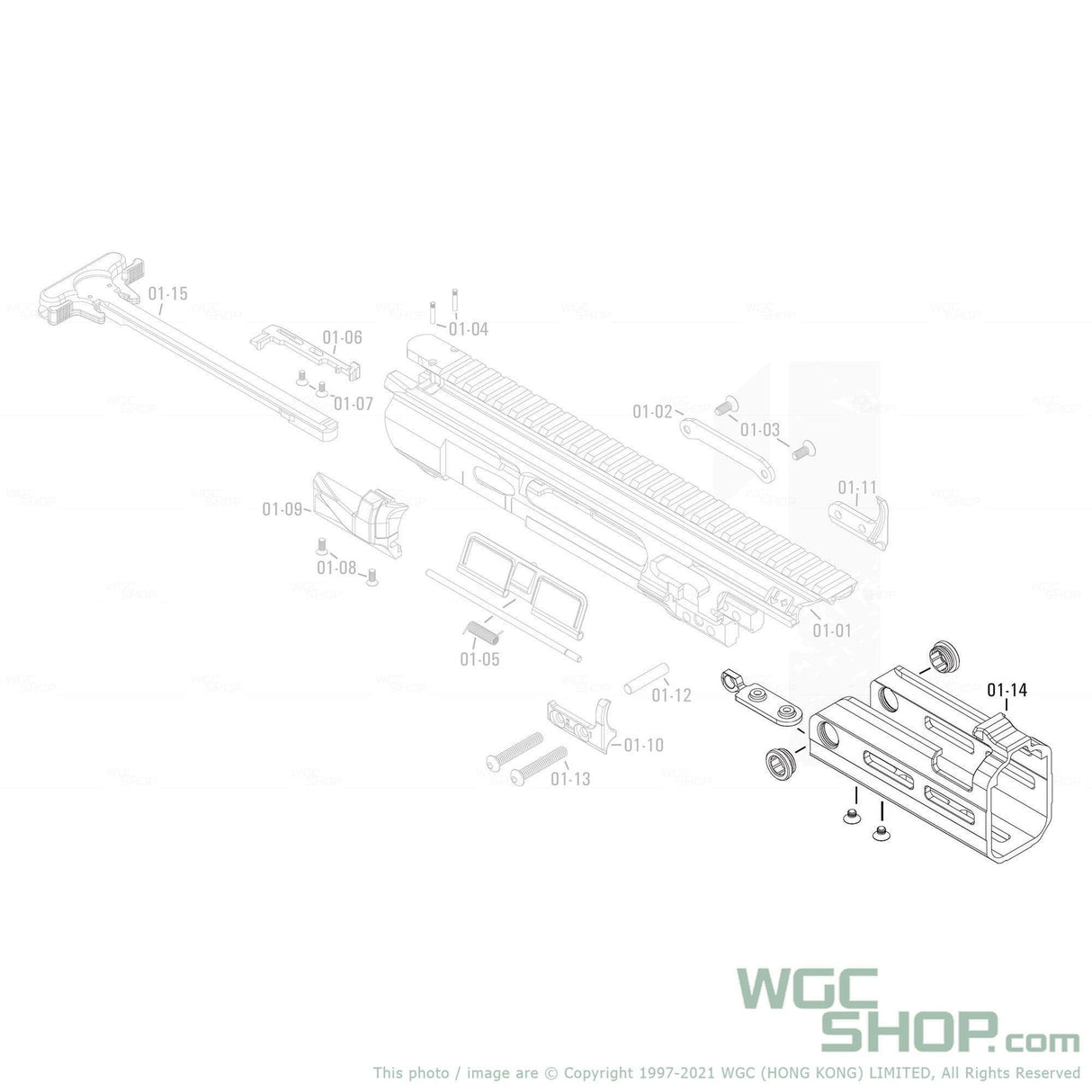 APFG Original Parts - Rattler GBB 5 Inch Handguard Set ( 01-14 ) - WGC Shop
