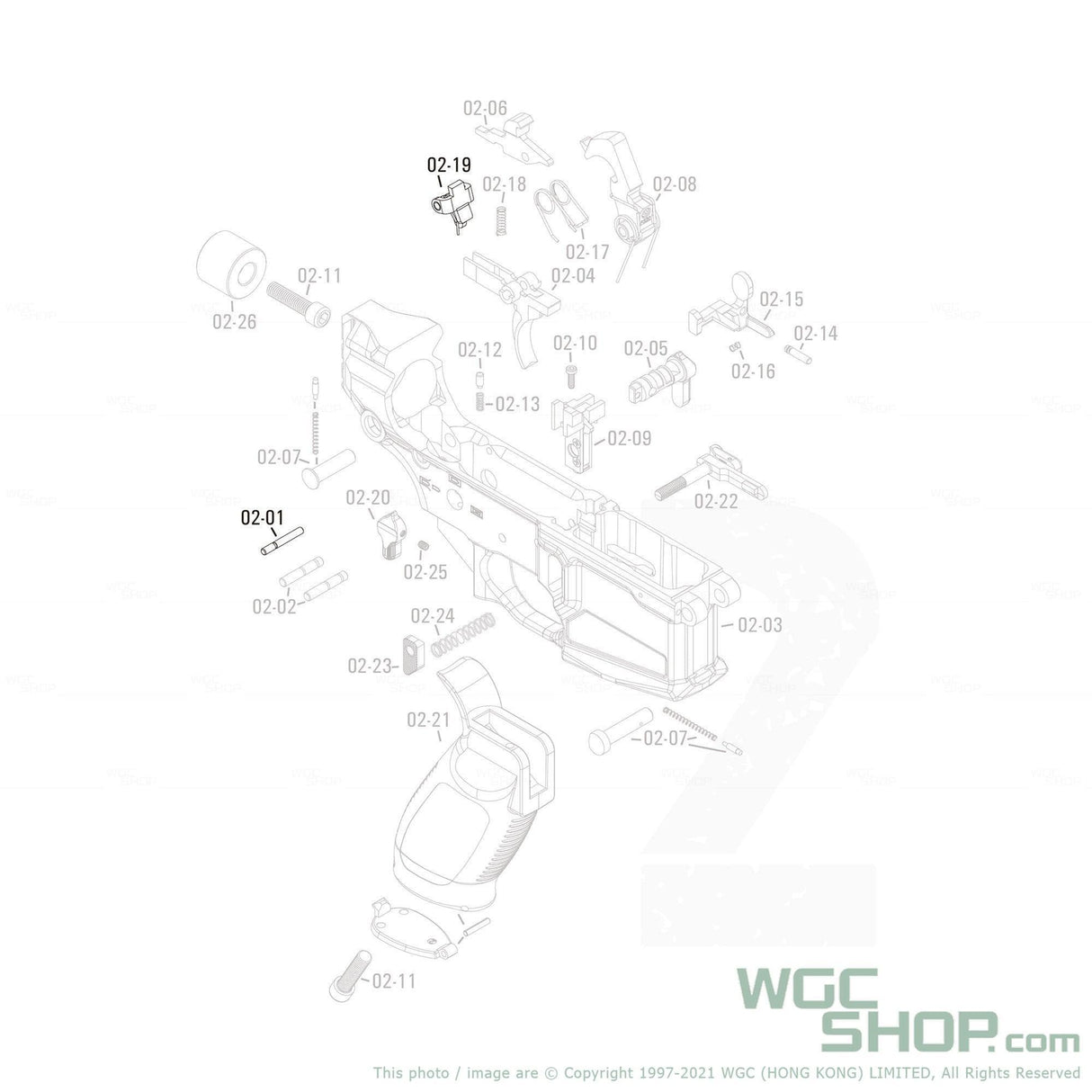 APFG Original Parts - Rattler GBB Auto Sear Unit ( 02-19 / 02-01 ) - WGC Shop