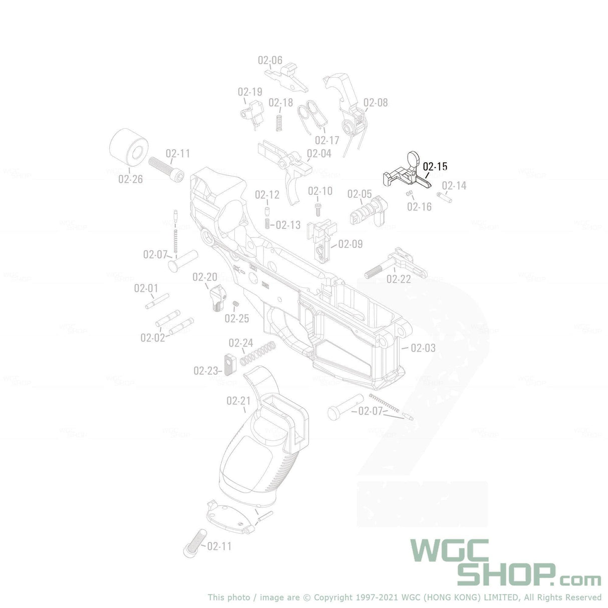 APFG Original Parts - Rattler GBB Bolt Catch ( 02-15 ) - WGC Shop