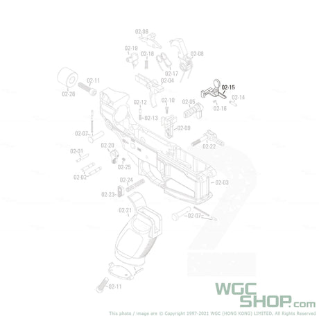 APFG Original Parts - Rattler GBB Bolt Catch ( 02-15 ) - WGC Shop