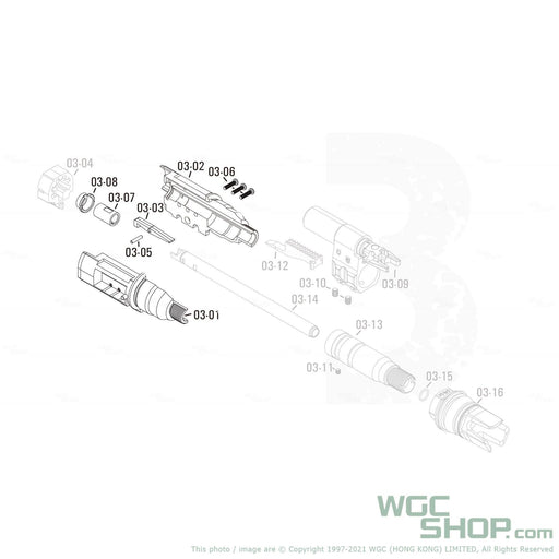 APFG Original Parts - Rattler GBB Hop-up Base Set ( 03-01 / 03-02 / 03-03 / 03-05 / 03-06 x 3 / 03-07 / 03-08 ) - WGC Shop