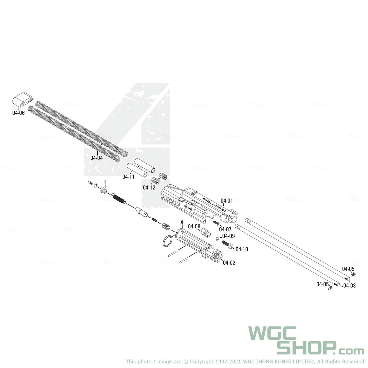 APFG Original Parts - Rattler GBB Recoil Spring - Short ( 04-12 x 2 ) - WGC Shop