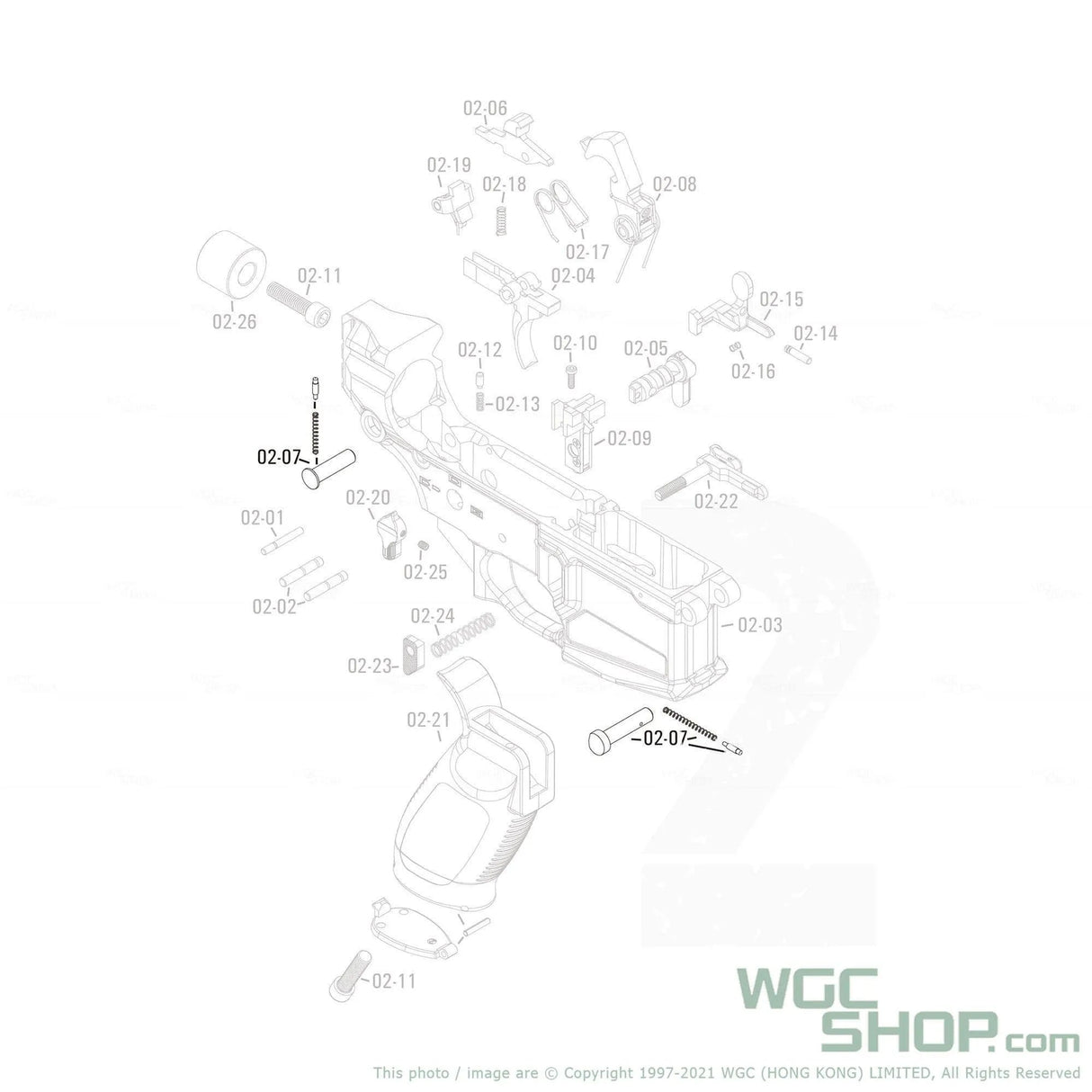 APFG Original Parts - Rattler GBB Takedown Pins Set ( 02-07 ) - WGC Shop