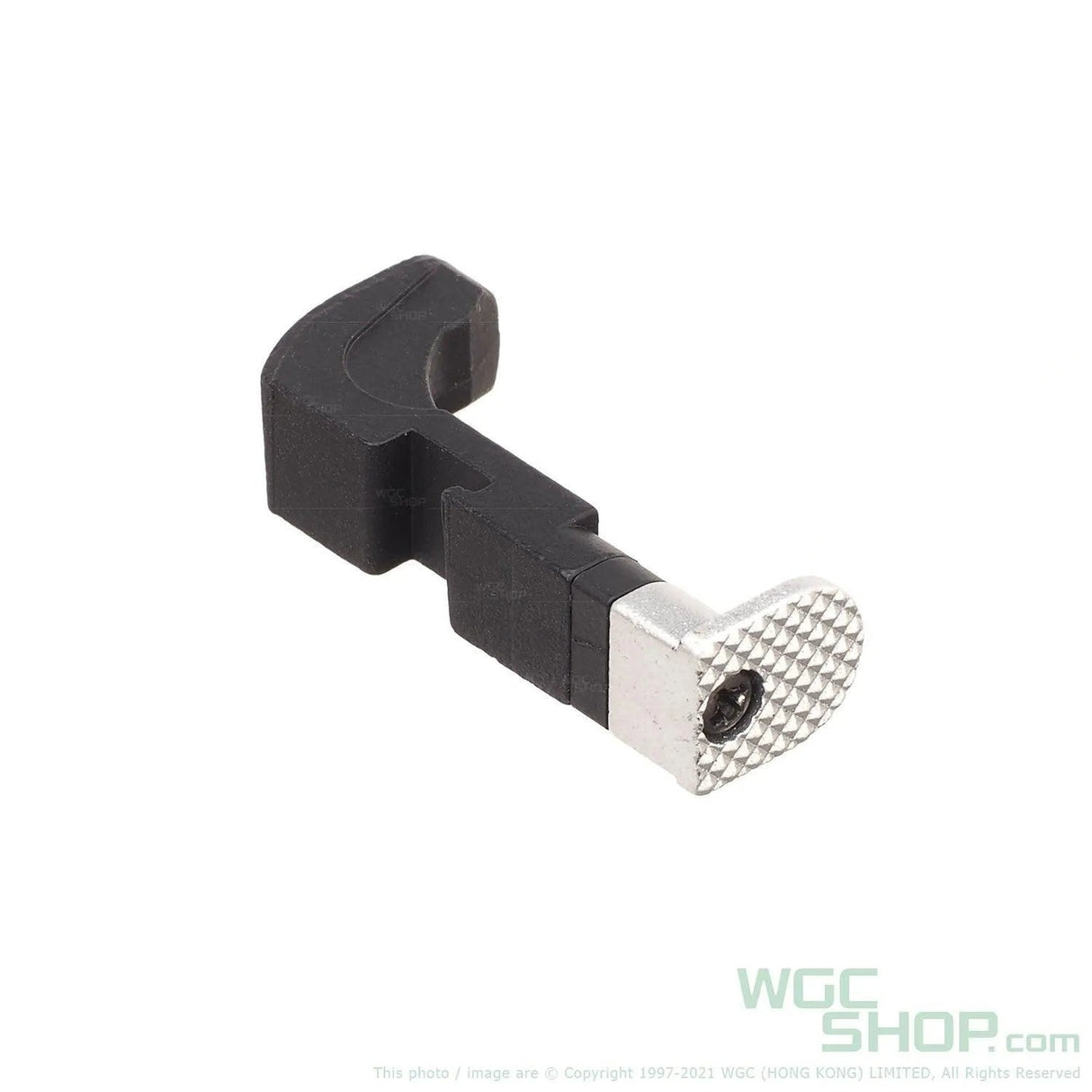 APS Dragonfly GBB Airsoft Racing Style Mag Catch - Silver - WGC Shop