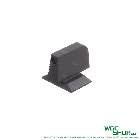 black CNC aluminum rear sight for Hi-Capa airsoft pistol with serrated design