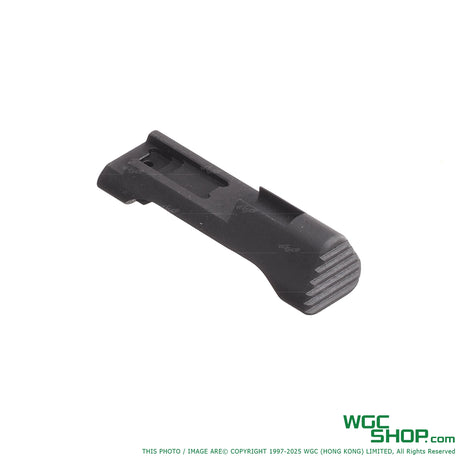 Front view of BOMBER CNC Steel Magazine Catch for MARUI P320 GBB Series - WGC Shop