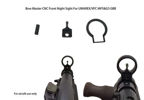 BOW MASTER CNC Front Night Sight for VFC MP5 / G3 Airsoft Series - WGC Shop