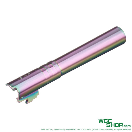 COWCOW OB1 5.1 Stainless Steel Threaded Outer Barrel for MARUI Hi-Capa 5.1 GBB ( .40 Marking )-CCT-TMHC-175