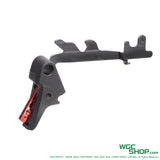 Crusader CNC flat trigger set with red lever for PDP PPQ NPA GBB airsoft pistol
