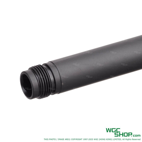 Crusader steel thread outer barrel for PDP Airsoft gun in black finish