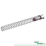 Cyma CGS CNC counter weight short recoil buffer and spring for AR M4 GBB on white background