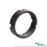 Right view of dNA M4 GBB Steel 6-Position Receiver Extension Nut