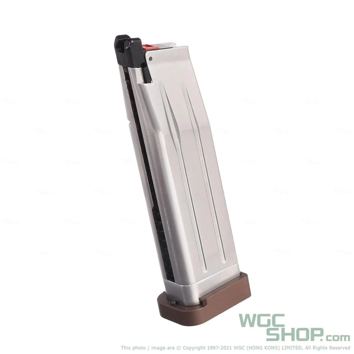 EMG / ARMORER WORKS TTI Sand Viper 28Rds Gas Airsoft Magazine Silver EMG-MAG-0022 - WGC Shop