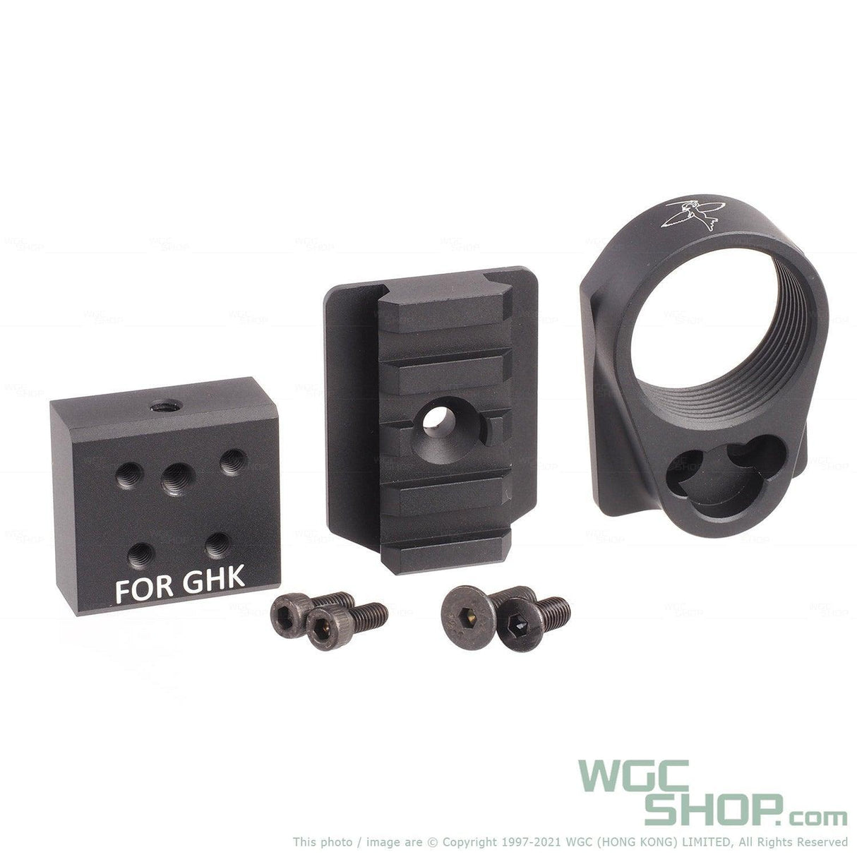 EMG / RIFLE DYNAMIC AIRSOFT AK To M4 Stock Adaptor Assemble for GHK AK Flat Endplate Specification - WGC Shop