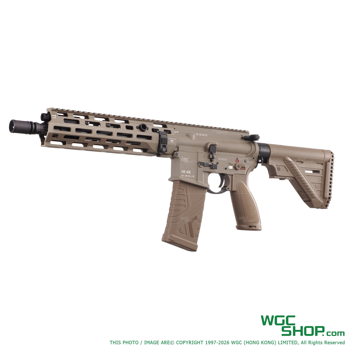 GHK HK416A5 GBB Airsoft ( Tan / Deluxe Version ) - UMAREX Licensed GHK-HK416-TAN-DX - WGC Shop