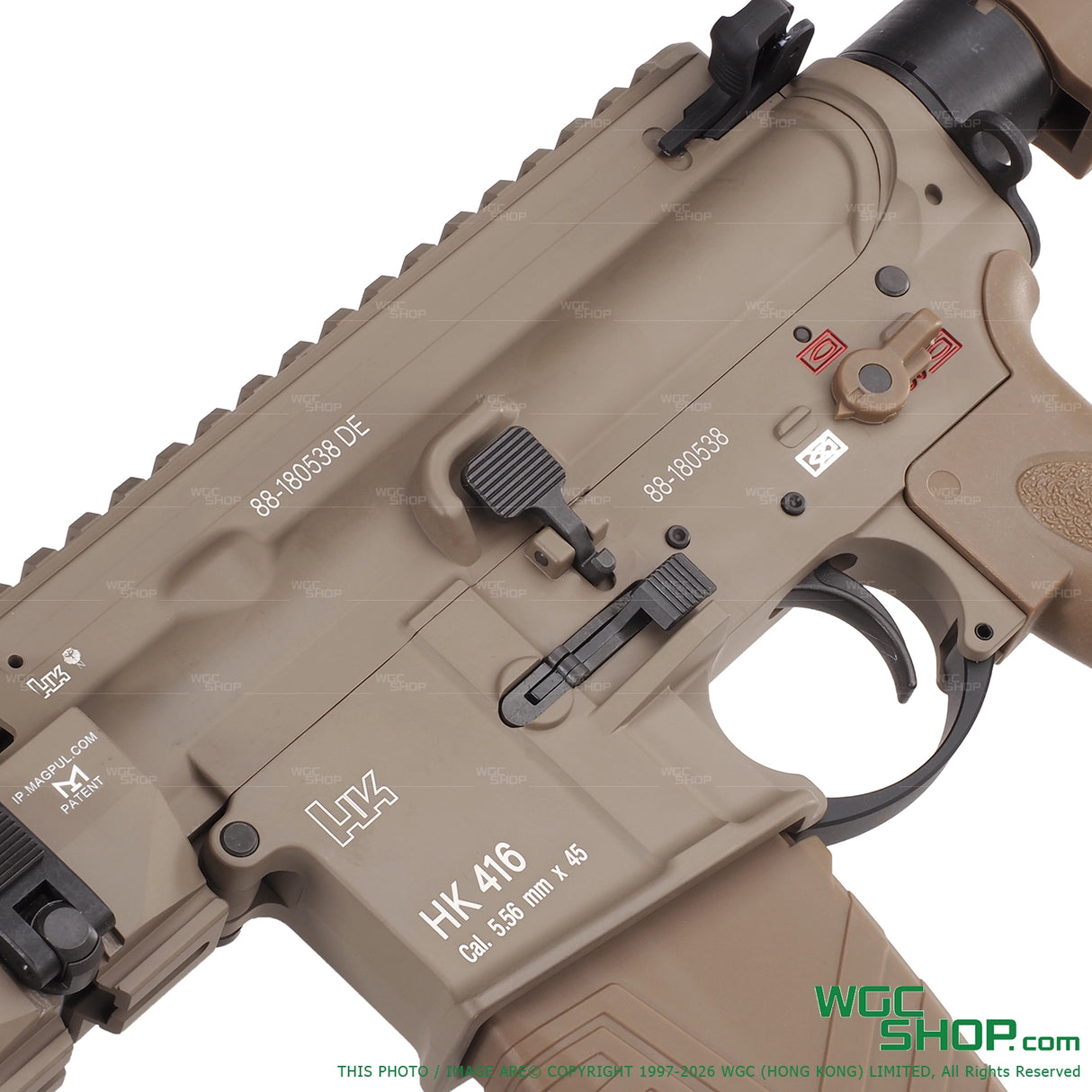 GHK HK416A5 GBB Airsoft ( Tan / Deluxe Version ) - UMAREX Licensed GHK-HK416-TAN-DX - WGC Shop