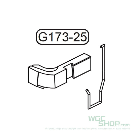 GHK Original Parts - Glock G17 Gen3 Magazine Catch Set for GBB Airsoft ( G173-25 ) - WGC Shop