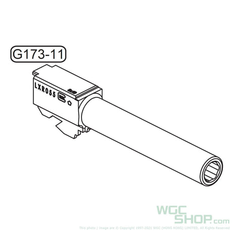 GHK Original Parts - Glock G17 Gen3 Outer Barrel for GBB Airsoft ( G173-11 ) - WGC Shop