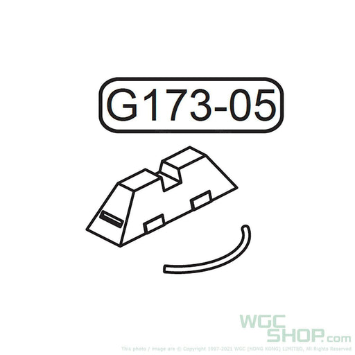 GHK Original Parts - Glock G17 Gen3 Rear Sight for GBB Airsoft ( G173-05 ) - WGC Shop