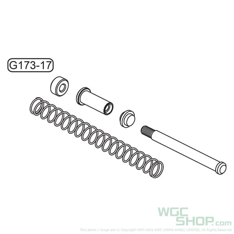GHK Original Parts - Glock G17 Gen3 Recoil Spring Assy. for GBB Airsoft ( G173-17 ) - WGC Shop