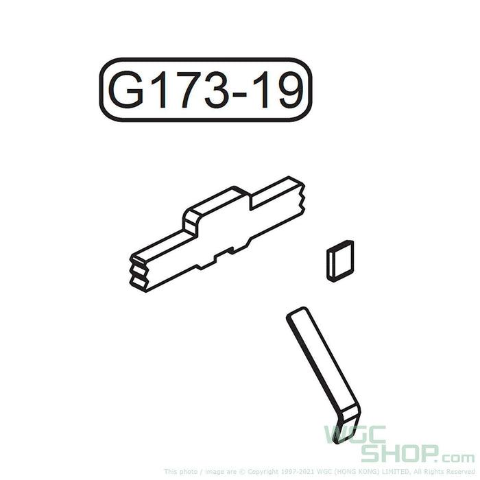 GHK Original Parts - Glock G17 Gen3 Takedown Lever Set for GBB Airsoft ( G173-19 ) - WGC Shop