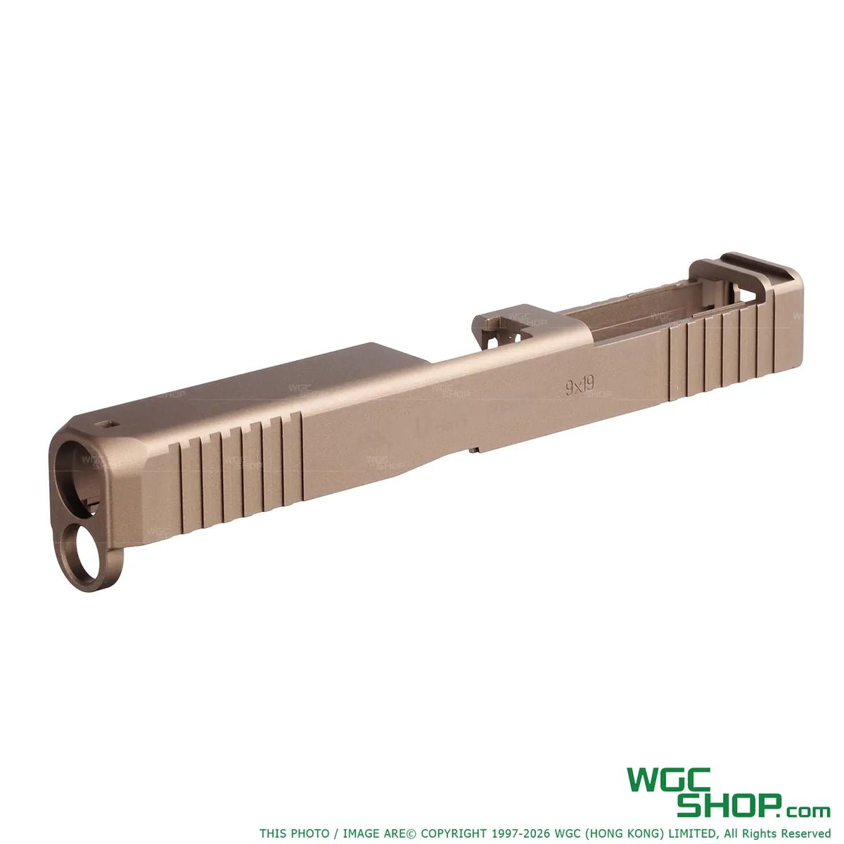 Left view of GUARDER Aluminum CNC Slide for MARUI G17 Gen5 MOS GBB Airsoft ( Dark Earth )