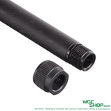 Guarder black steel 14mm threaded outer barrel for Marui G17 Gen5 MOS with knurled thread cap