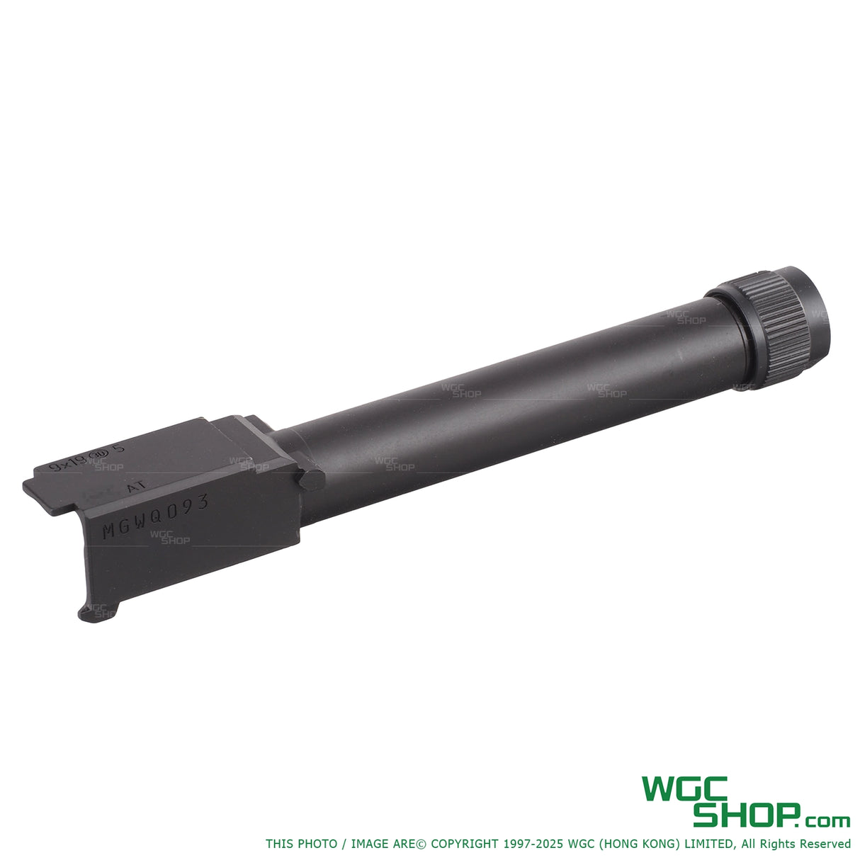 Guarder steel 14mm threaded outer barrel for Marui G17 Gen5 MOS airsoft pistol in black finish