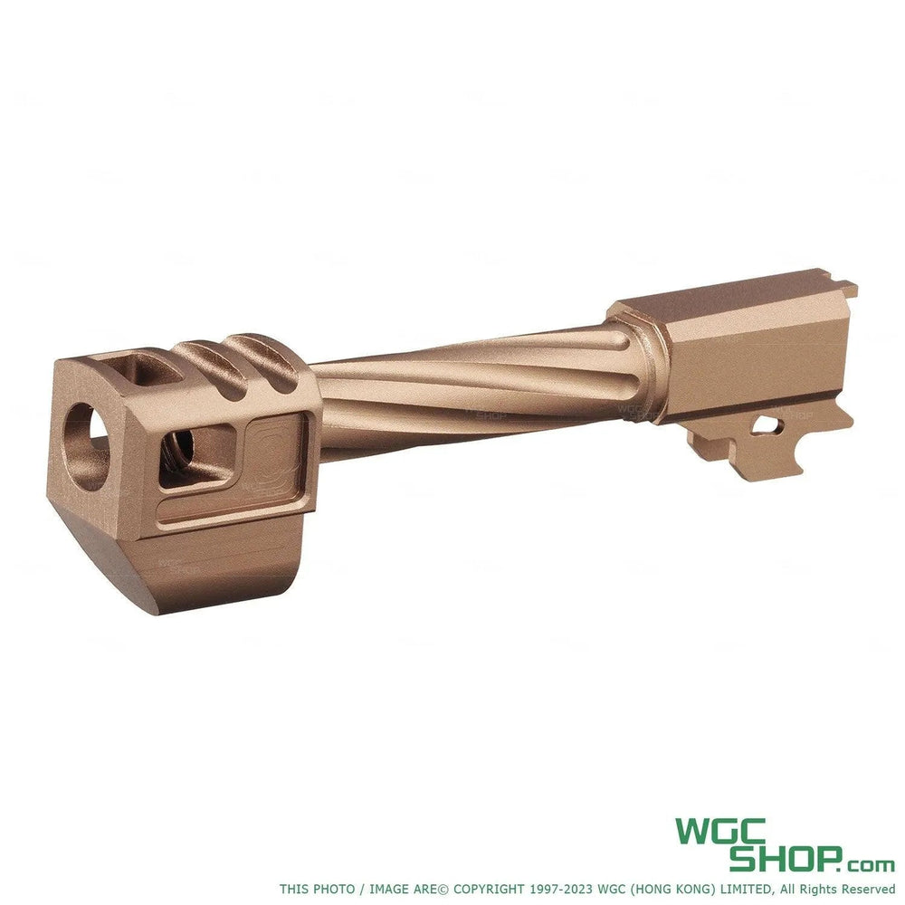 GUNDAY CNC Outer Barrel with Compensator Type B for SIG AIR M18 GBB Airsoft DDC GUNDAY-V01-B18-TAN - WGC Shop