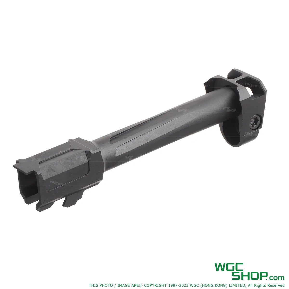 Right view of GUNDAY RA Style Aluminum Outer Barrel w/ Comp for GHK G17 GBB Airsoft
