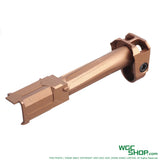 Right view of GUNDAY RA Style Aluminum Outer Barrel w/ Comp for MARUI G19 Gen5 GBB Airsoft - Copper