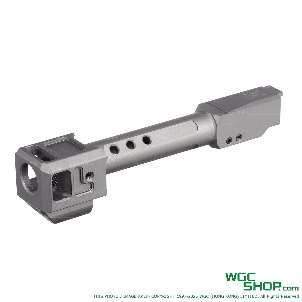 GUNDAY TP Style Aluminum Outer Barrel w/ HAED Style Compensator Type A for VFC G19 Gen5, G45, G19X, SRC G19 Gen5 MOS, GHK G45 GBB Airsoft