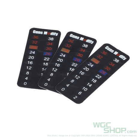 GUNS MODIFY 0-38°C Temperature Index Sticker for GBB Magzine - WGC Shop