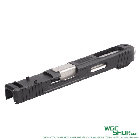 GUNS MODIFY SA Style G34 R Aluminium Slide with Stainless Barrel Set for Marui G17 / 18C Ver.2-WGC Shop