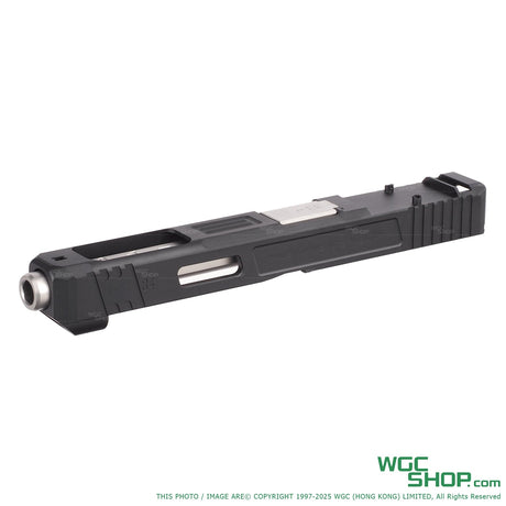 GUNS MODIFY SA Style G34 R Aluminium Slide with Stainless Barrel Set for Marui G17 / 18C Ver.2-GMF-GM0340-WGC Shop