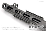 HEPHAESTUS CNC Aluminum Rail Sections (9 slots / 2 pcs) for VFC PPSh-41 GBB