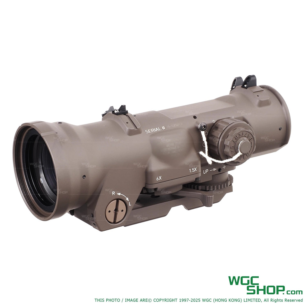 HWO DR Gen1 1.5-6X Airsoft Scope - FDE