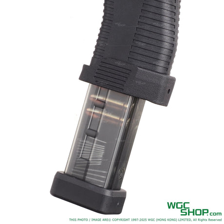 Left close-up view of JWI MP-IX 3D print nylon magwell