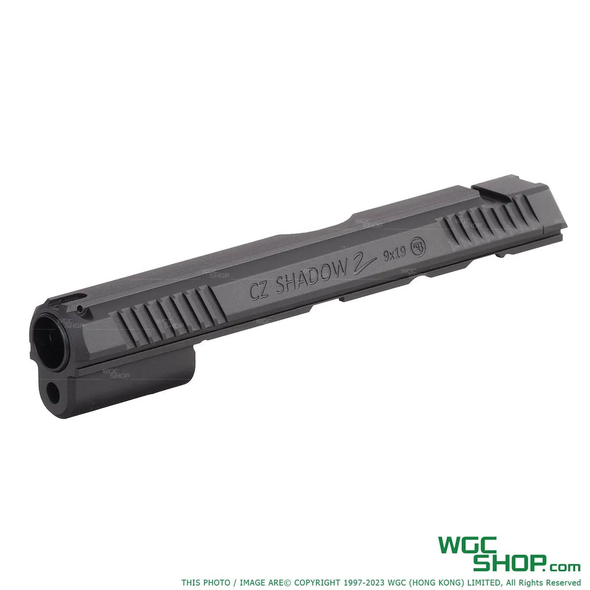 Left view of KJ WORKS Original Parts - Shadow 2 GBB Slide w/Barrel Bearing ( 02 + 19 )