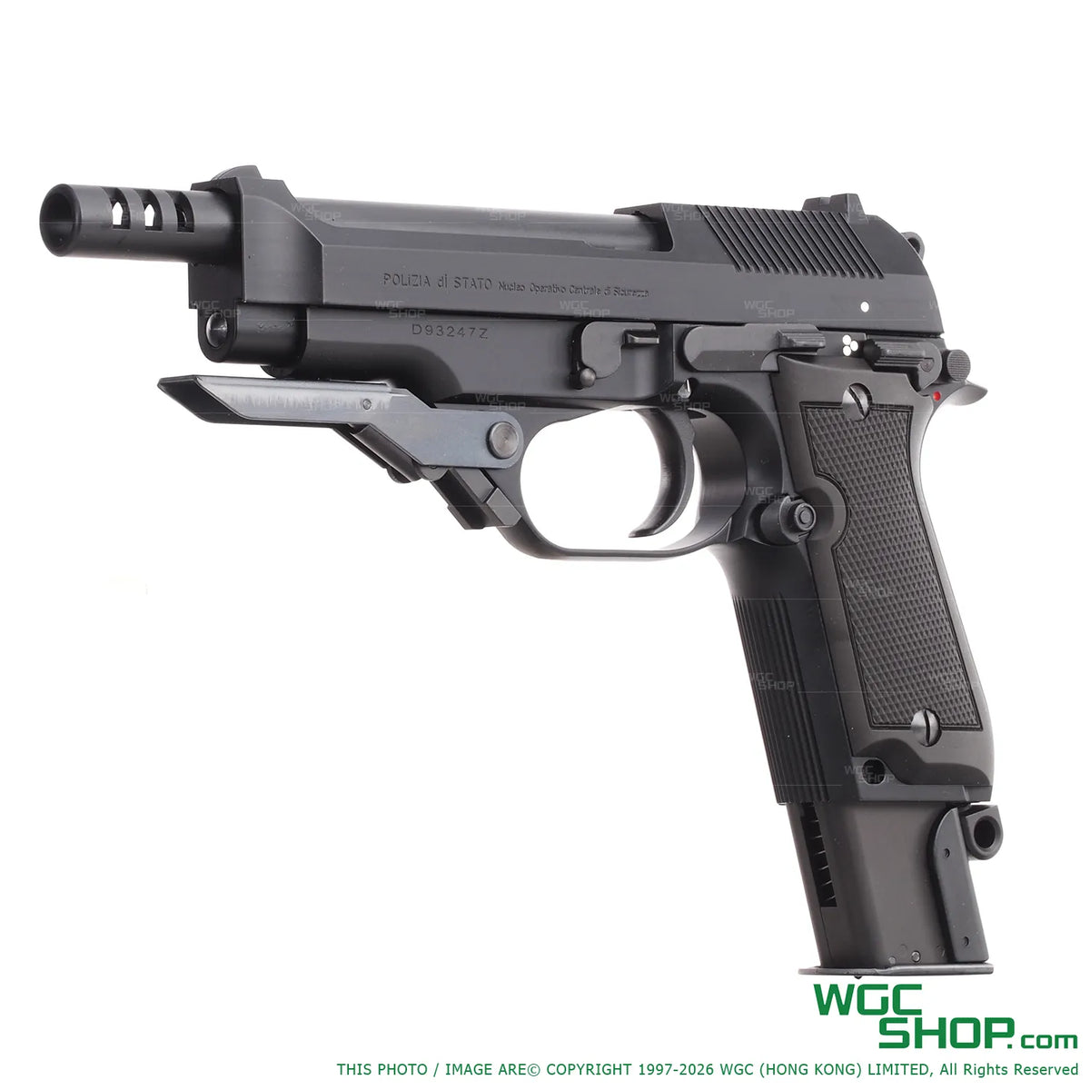 Left view of KSC M93R II GBB Airsoft HW - System 7